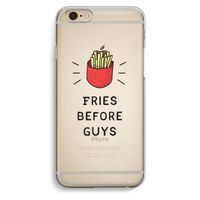 Fries before guys: iPhone 6 / 6S Transparant Hoesje
