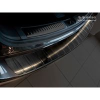 Zwart RVS Bumper beschermer passend voor Mazda 6 III (GJ) Sedan 2012- 'Ribs' 'Long' AV245184