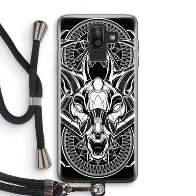 Oh Deer: Samsung Galaxy J8 (2018) Transparant Hoesje met koord