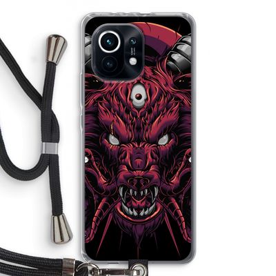 Hell Hound and Serpents: Xiaomi Mi 11 Transparant Hoesje met koord
