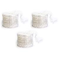 Dunne witte folie kerstslinger 3,5 x 700 cm kerstboomversiering Dunne witte folie kerstslinger 3,5 x 700 cm kerstboomversiering