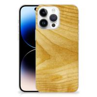 iPhone 14 Pro Max | Bumper Hoesje | Licht Hout