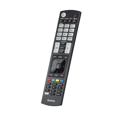 Hama Universal Remote Control voor LG TVs IR Teachable Illuminating Buttons Afstandsbediening Zwart
