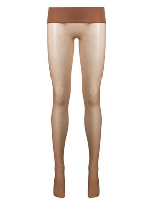 Maison Close collants mi-transparents à logo imprimé - Tons neutres