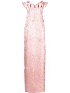 Markarian robe longue Rita à détails plissés - Rose