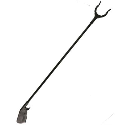 Afvalgrijper/vuilnisgrijper - zwart - lange steel - 83 cm - zonder te bukken - oppaktang