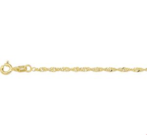 Armband Singapore geelgoud 1,8 mm