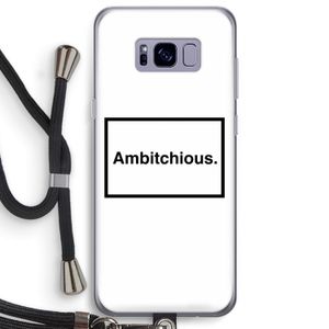 Ambitchious: Samsung Galaxy S8 Plus Transparant Hoesje met koord