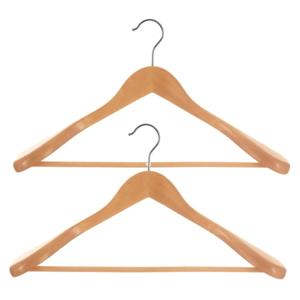 Kledinghanger - 6x - hout - draaibaar - 45 x 24 cm