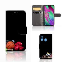 Samsung Galaxy A40 | Wallet Case | met Pasjes | Sports