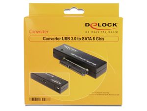 DeLOCK 62486 tussenstuk voor kabels USB3.0 SATA III Zwart