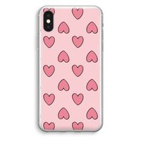 Ondersteboven verliefd: iPhone XS Transparant Hoesje
