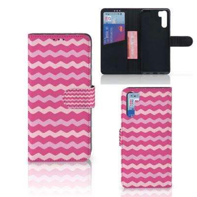 OPPO A91 | Reno3 | Telefoon Hoesje | Waves Pink