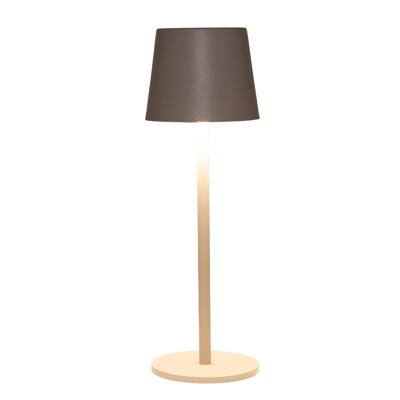 Portable tafellamp Ambiance - beige/zand - 27 cm - aanraaksensor - plaadbaar USB - binnen/buiten