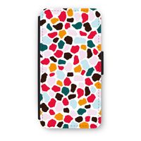 Colored Giraffe: iPhone 7 Plus Flip Hoesje