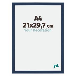 Fotolijst 21x29,7cm A4 Donkerblauw Geveegd MDF Mura