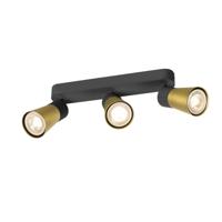 SLV SpotPuri 2.0 Cone zwart-goud 3-lichts - 1008325
