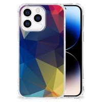 iPhone 14 Pro Shockproof Case Polygon Dark