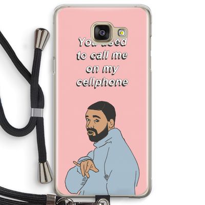 Hotline bling: Samsung Galaxy A5 (2016) Transparant Hoesje met koord