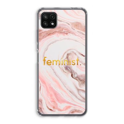 Feminist: Samsung Galaxy A22 5G Transparant Hoesje
