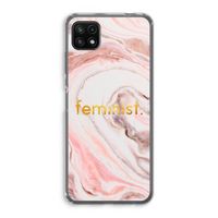 Feminist: Samsung Galaxy A22 5G Transparant Hoesje