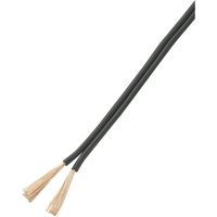 TRU COMPONENTS 93030c529 Draad 2 x 0.75 mm² Zwart 25 m - thumbnail