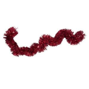 Folieslinger - rood - folie - 15 cm x 2 m - kerstboom decoratie/kerstslinger