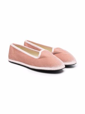 Siola mocassins en velours - Rose