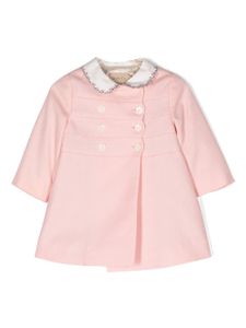 Gucci Kids manteau à boutonnière croisée - Rose