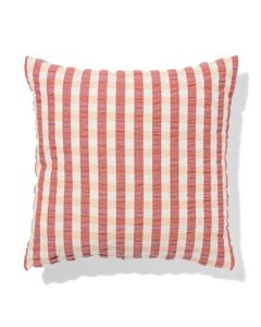 HEMA Kussenhoes 50x50cm Katoen Seersucker Terra (terra)
