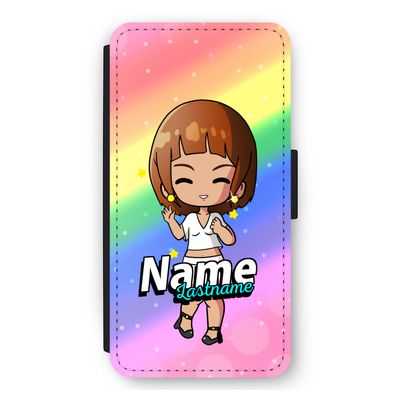 Chibi Maker vrouw: iPhone 11 Flip Hoesje