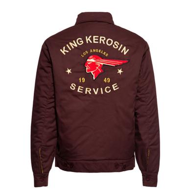 King Kerosin Worker Jacket 1949 Service Dark Brown -XXXXXL