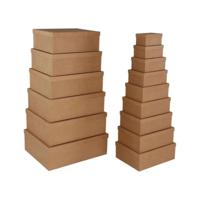 Set decoratieve dozen Versa Bruin Karton (15 Onderdelen)
