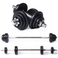 Tunturi Halter en Dumbellset l Totaal 20 kg l 3 stangen