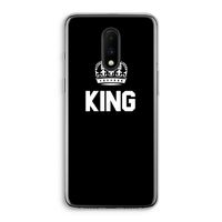 King zwart: OnePlus 7 Transparant Hoesje