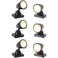 Kerstdorp accessoires LED spot lampen 6 stuks