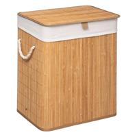 Wasmand 5five Simply Smart Bamboe 50 x 41.5 x 30 cm Wit