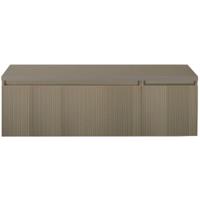 Frozen 3D Badmeubelset 140 cm - Greeplijst in Kleur - Wastafel Onderkast met Bovenblad Olive