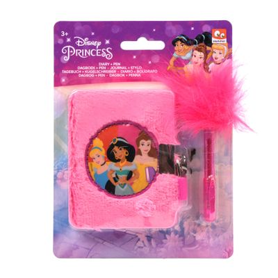 Canenco Disney prinses dagboek pluche met pen