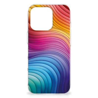TPU Hoesje voor iPhone 16 Pro Max Regenboog