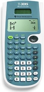 Texas Instruments TI-30XS MultiView calculator Pocket Wetenschappelijke rekenmachine Blauw, Wit