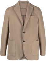 Circolo 1901 single-breasted cotton-blend jersey blazer - Tons neutres