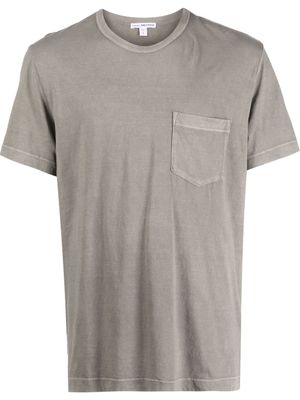 James Perse t-shirt à poche poitrine - Tons neutres
