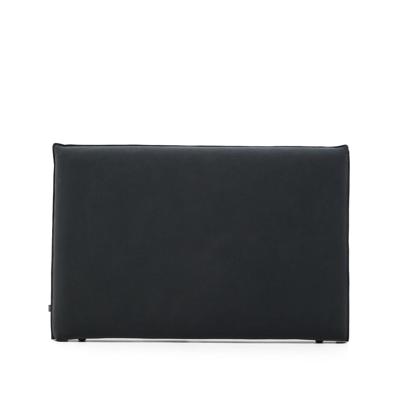Kave Home Hoofdbord 'Jaira' Linnenmix, 160cm, kleur Antraciet