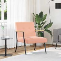 Fauteuil Roze 59 x 75 x 78 cm Krullend Wol-achtig Stof