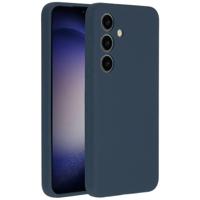 Accezz Liquid Silicone Backcover Samsung Galaxy S24 Telefoonhoesje Blauw