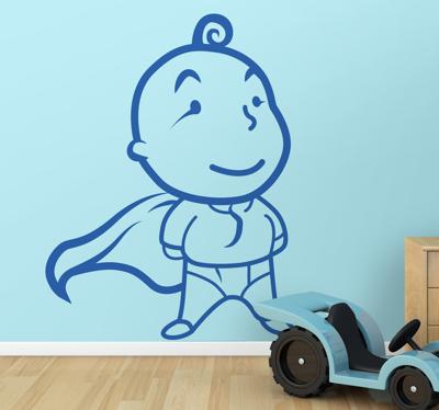 Sticker Superbaby kinderen