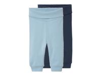 lupilu 2 baby joggingbroeken (74/80, Donkerblauw/lichtblauw)