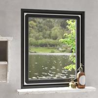 VidaXL Insectenhor voor ramen magnetisch 100x120 cm wit