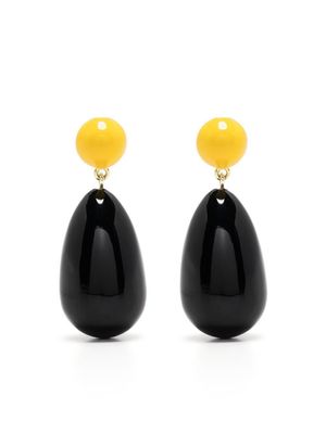 Eshvi boucles d'oreilles pendantes - Noir
